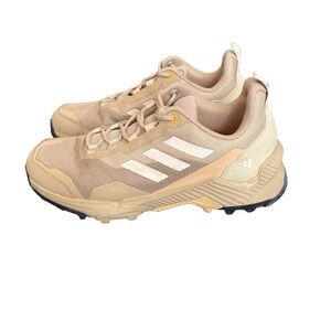 adidas Womens 9.5 Eastrail 2.0 Terrex Beige Tone Pulse Amber Hiking Shoes GV7514